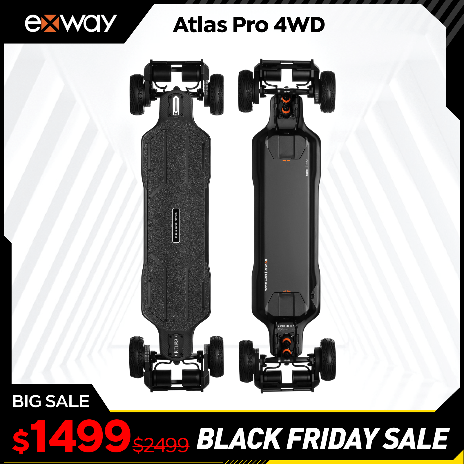 Exway Atlas Pro - Exway Electric Skateboard