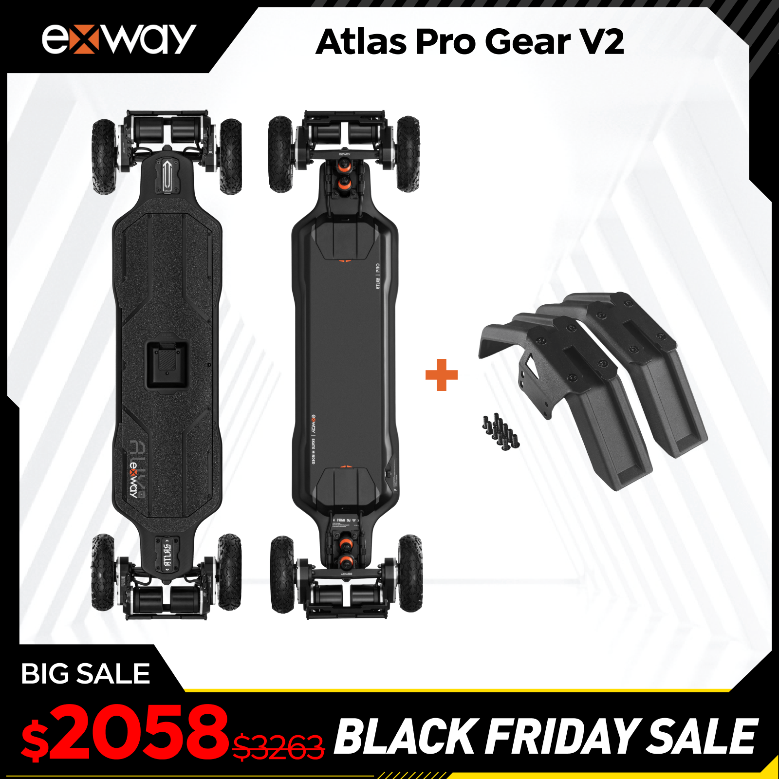 Exway Atlas Pro - Exway Electric Skateboard
