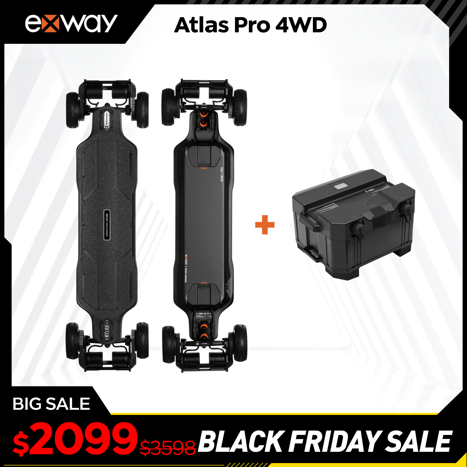 Exway Atlas Pro - Exway Electric Skateboard