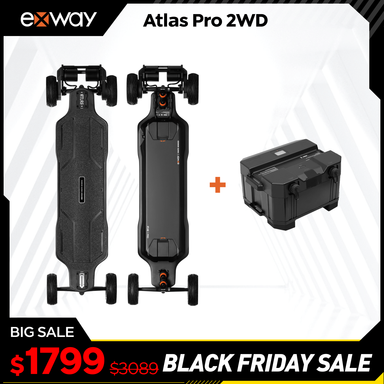 Exway Atlas Pro - Exway Electric Skateboard