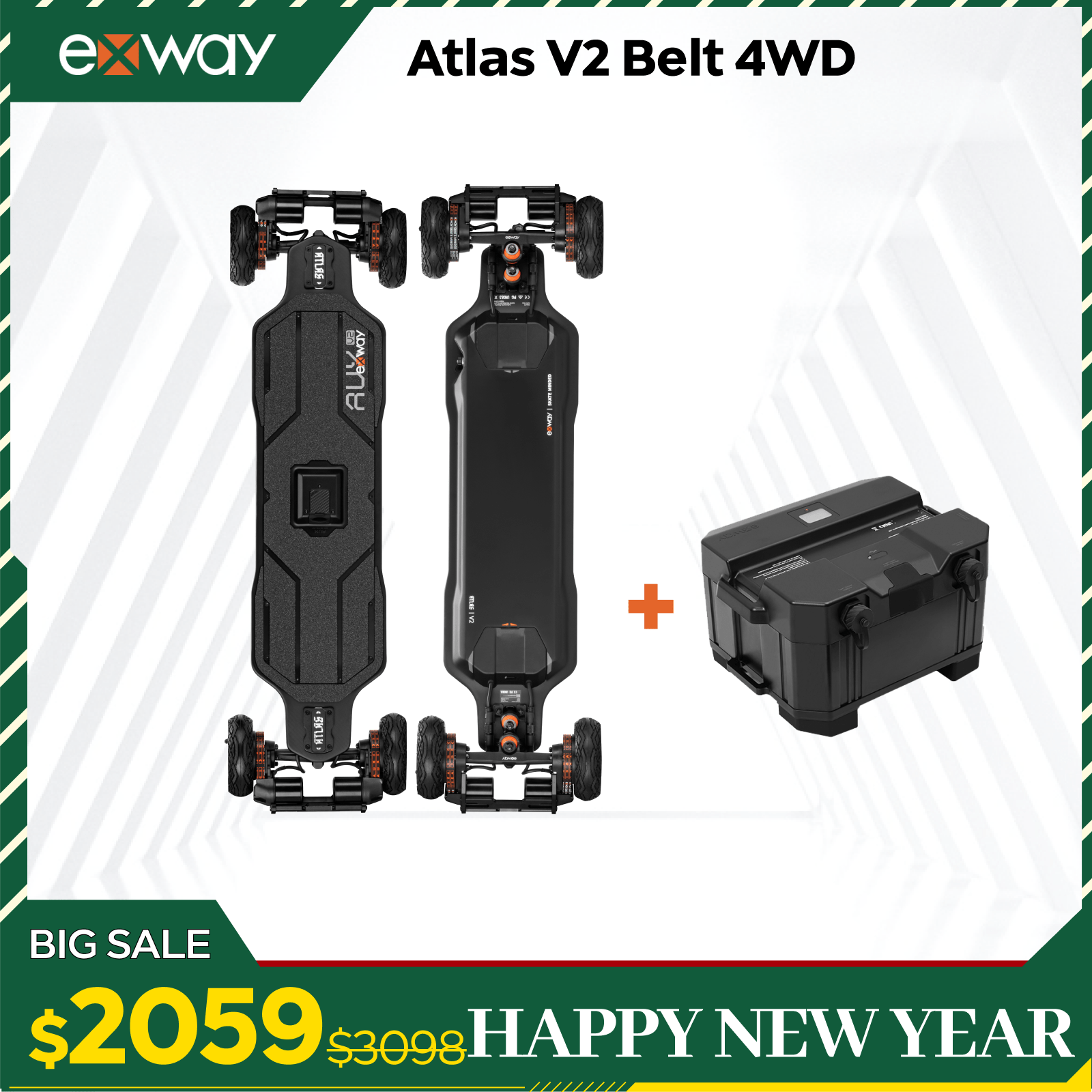 Exway Atlas Series - Exway Electric Skateboard
