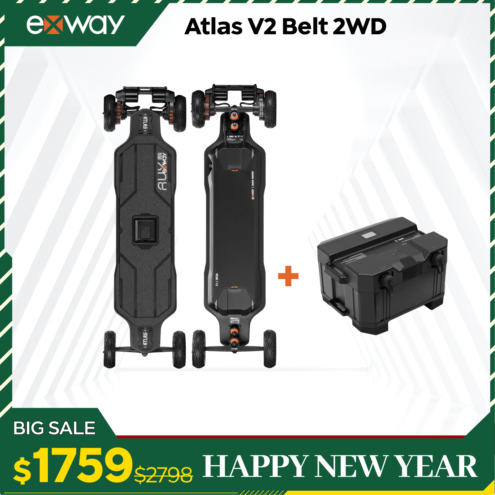 Exway Atlas Series - Exway Electric Skateboard