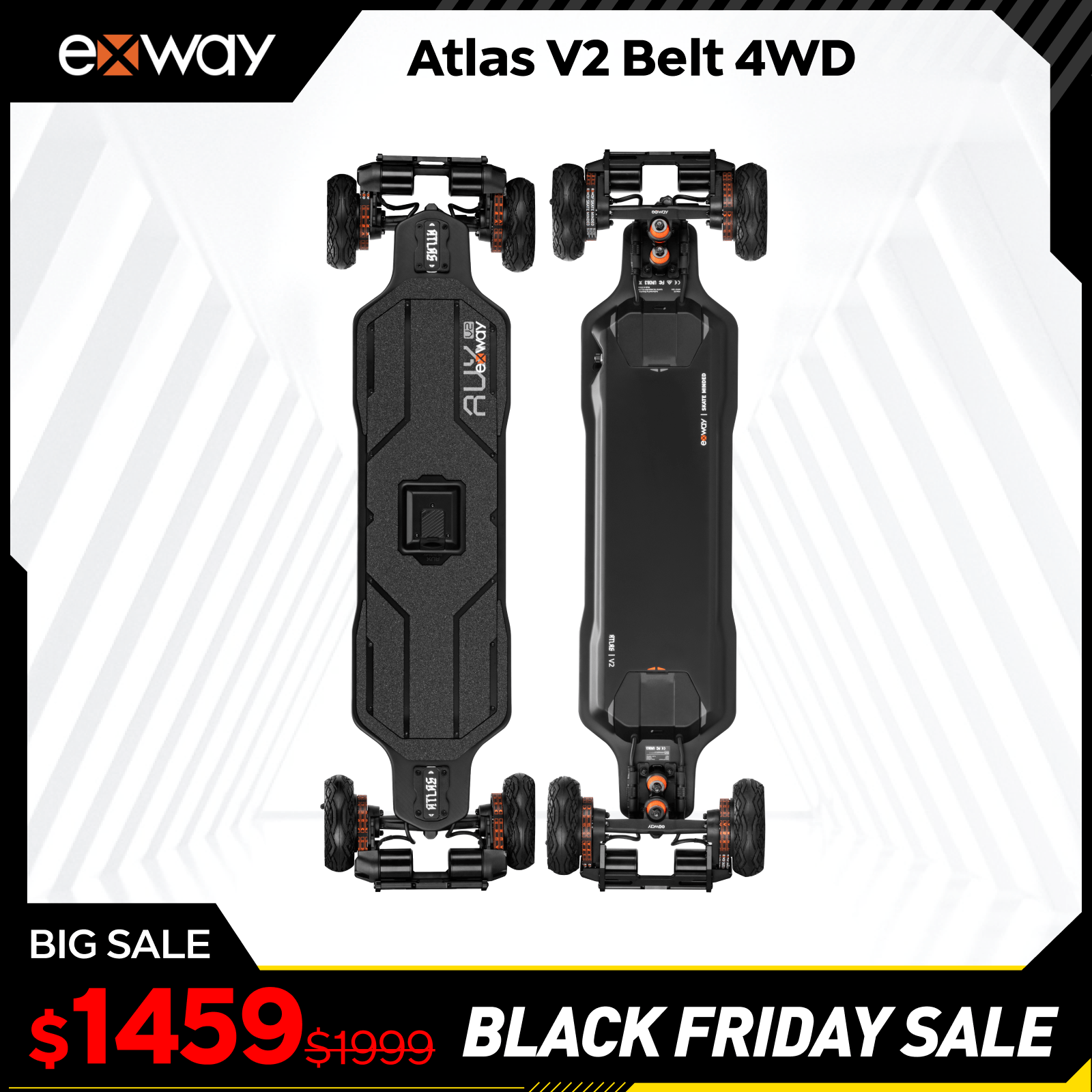 Exway Atlas V2 - Exway Electric Skateboard
