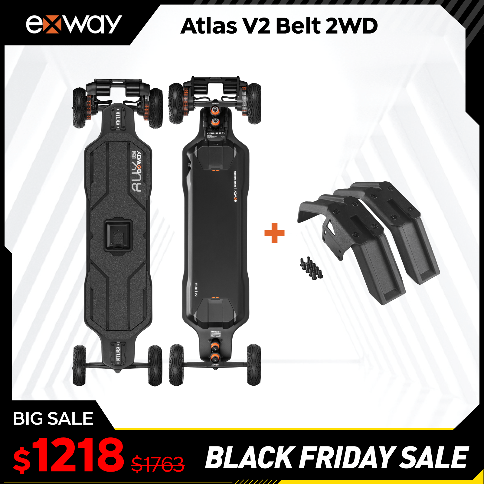 Exway Atlas V2 - Exway Electric Skateboard