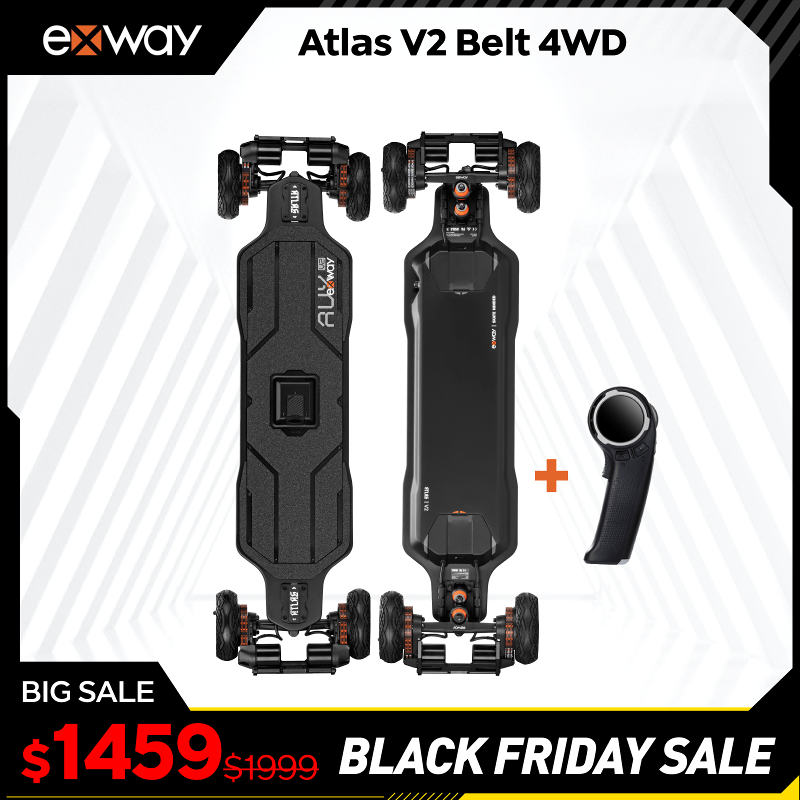 Exway Atlas V2 - Exway Electric Skateboard