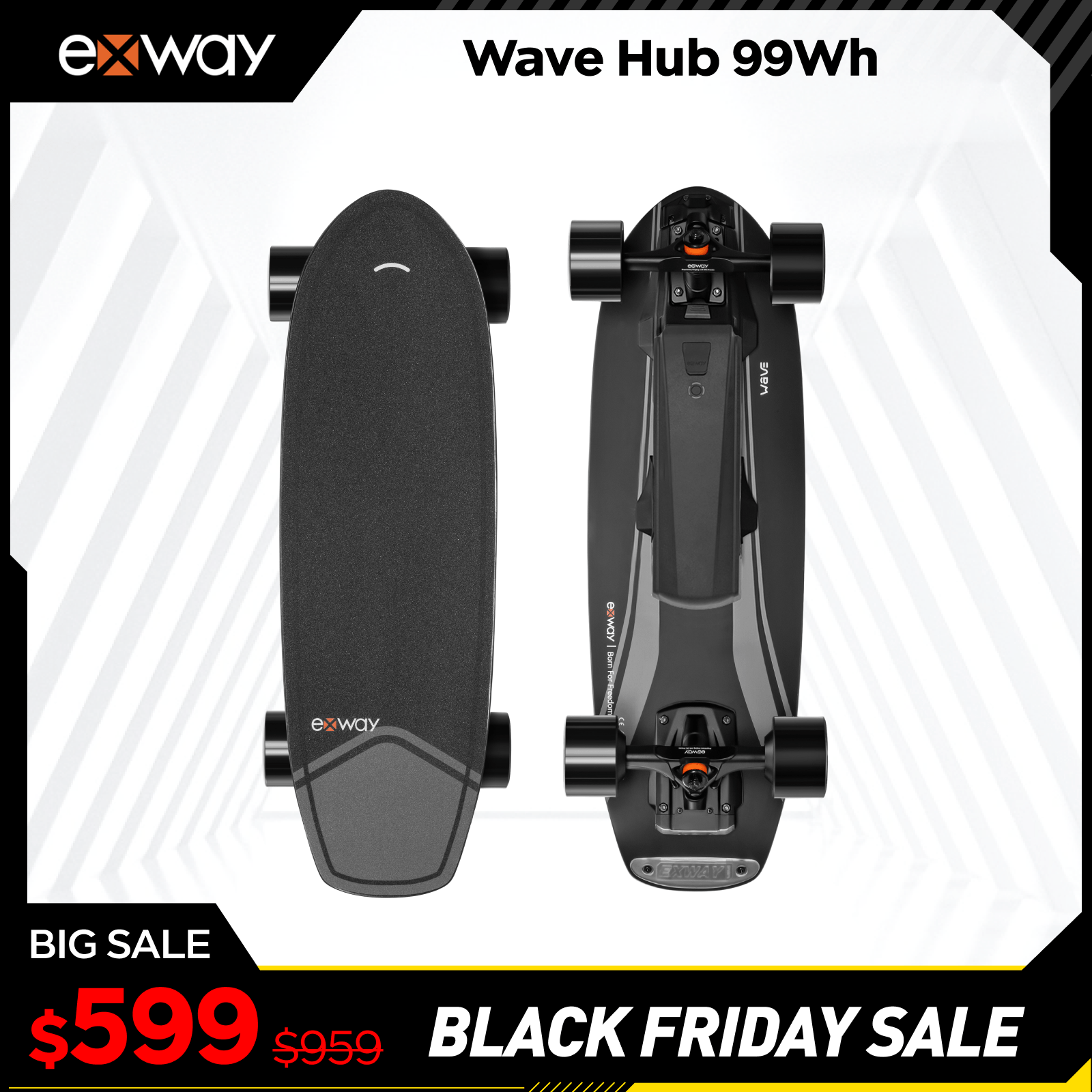 Exway Wave Hub - Exway Electric Skateboard