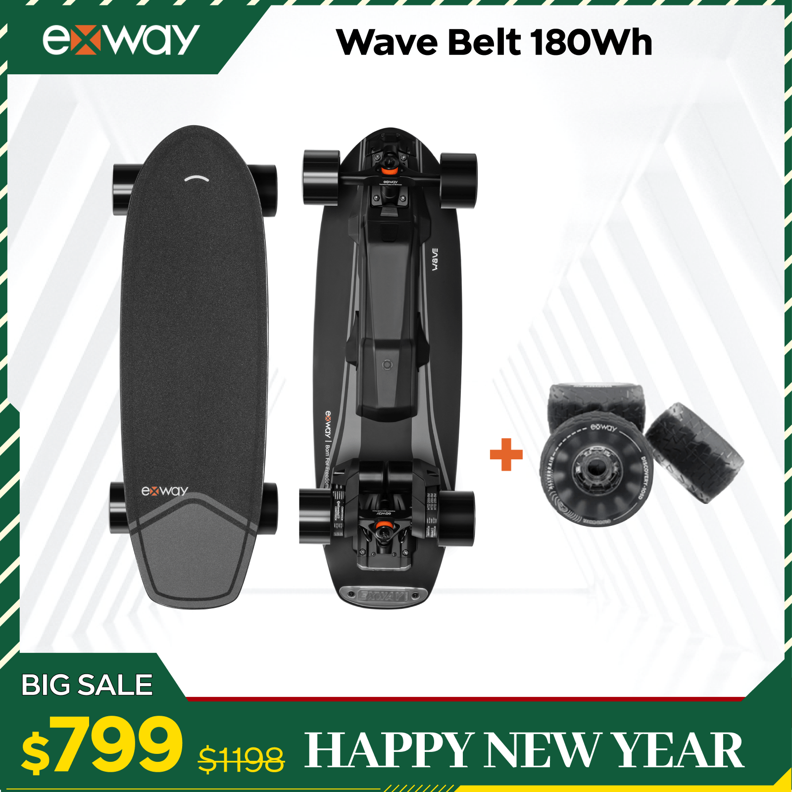 Exway Wave Series - Exway Electric Skateboard