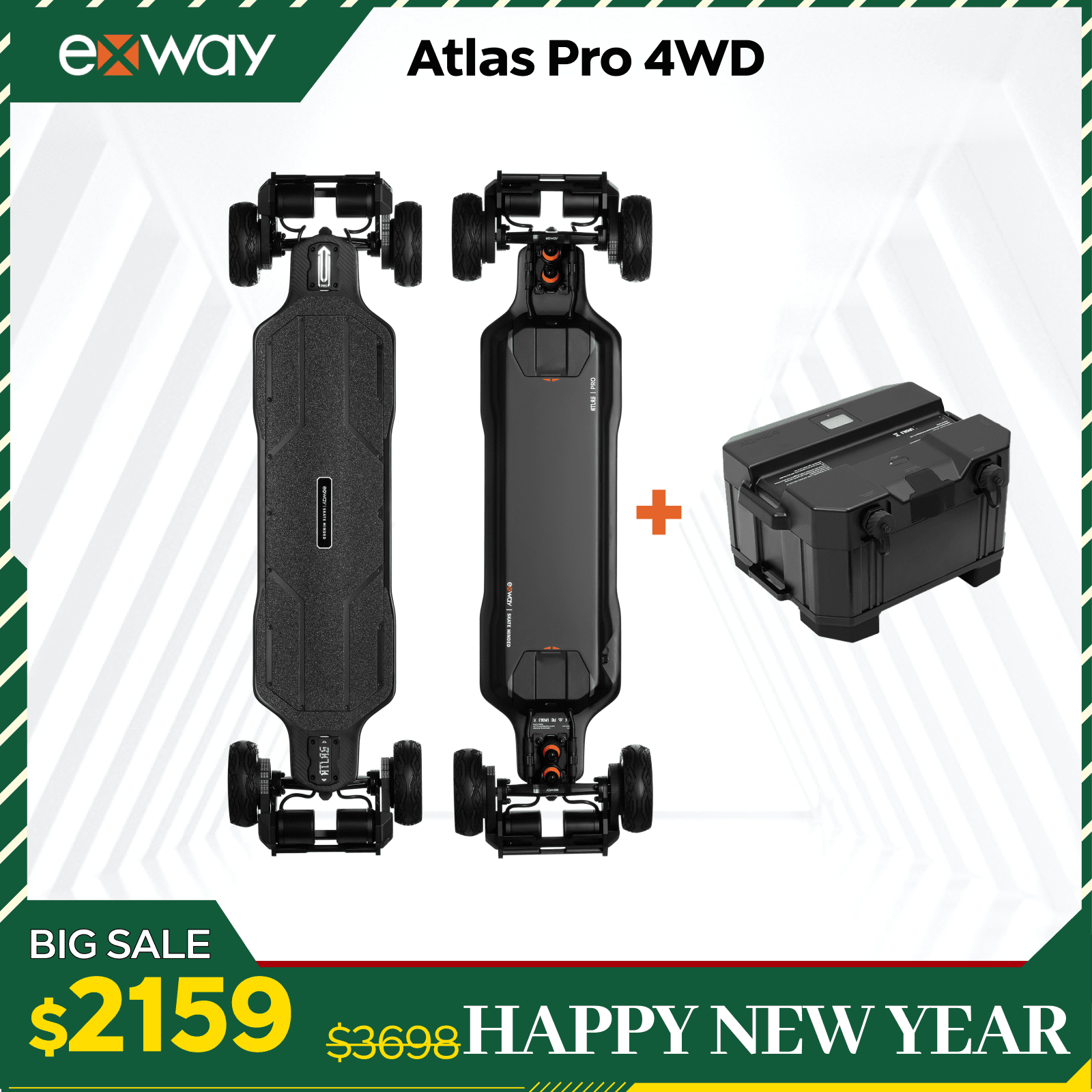 Exway Atlas Pro Series - Exway Electric Skateboard