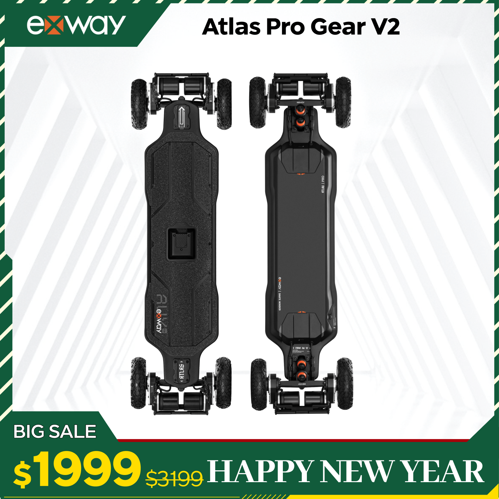 Exway Atlas Pro Series - Exway Electric Skateboard