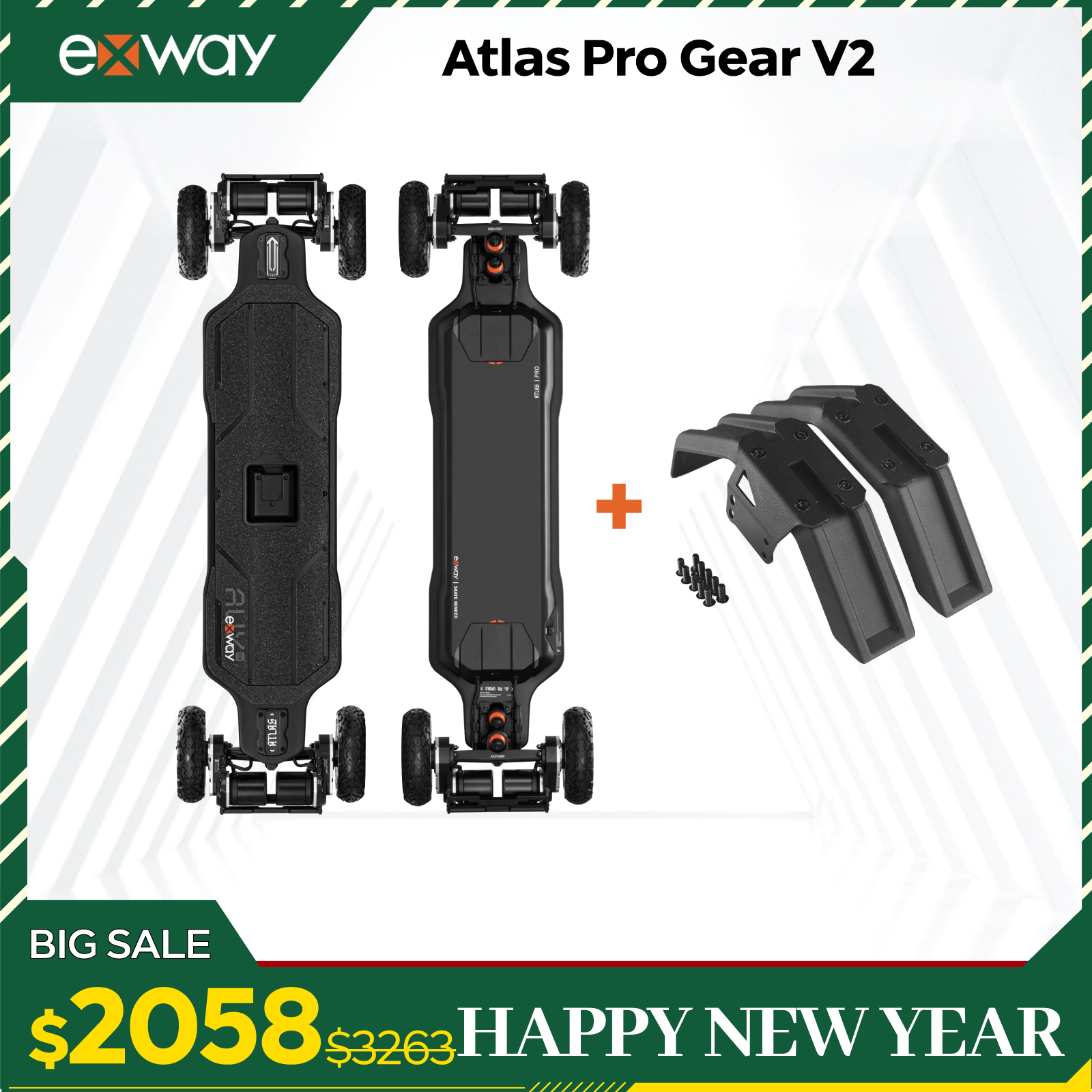 Exway Atlas Pro Series - Exway Electric Skateboard