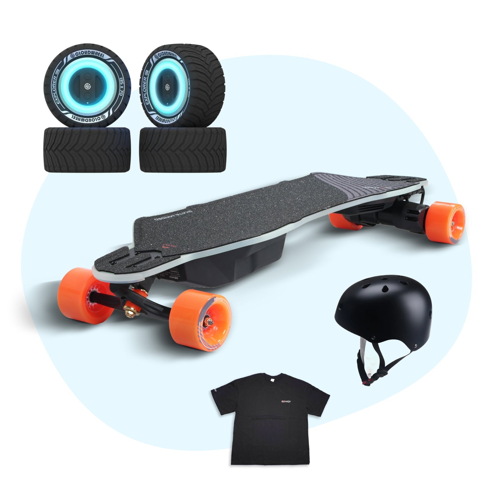 Exway Flex Pro V3 Electric Skateboard |Bifrost Lights,Up to 60km Range