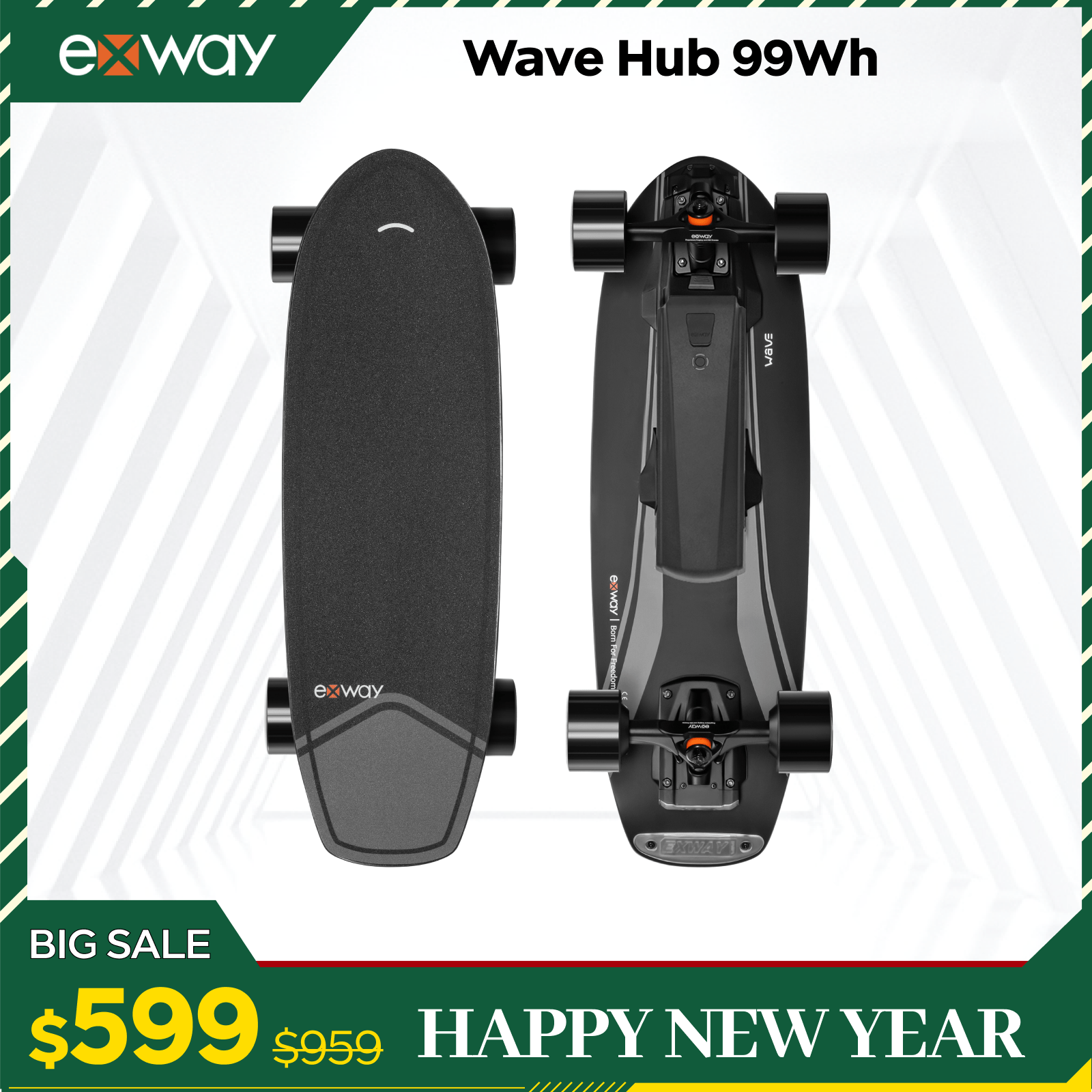 Exway Wave Series - Exway Electric Skateboard